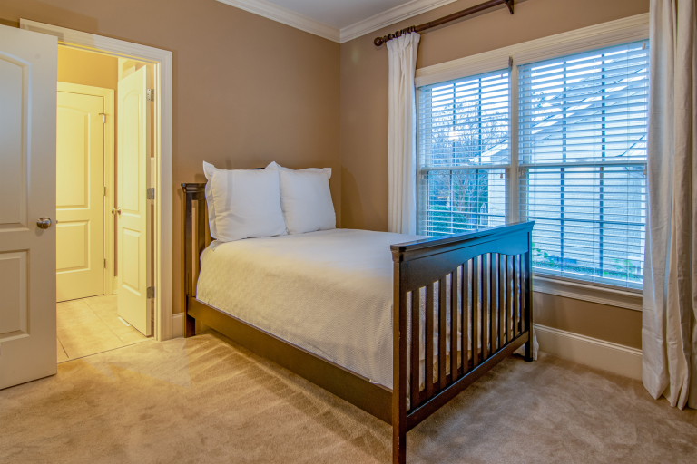 Carpet flooring in a Minnesota bedroom with natural light